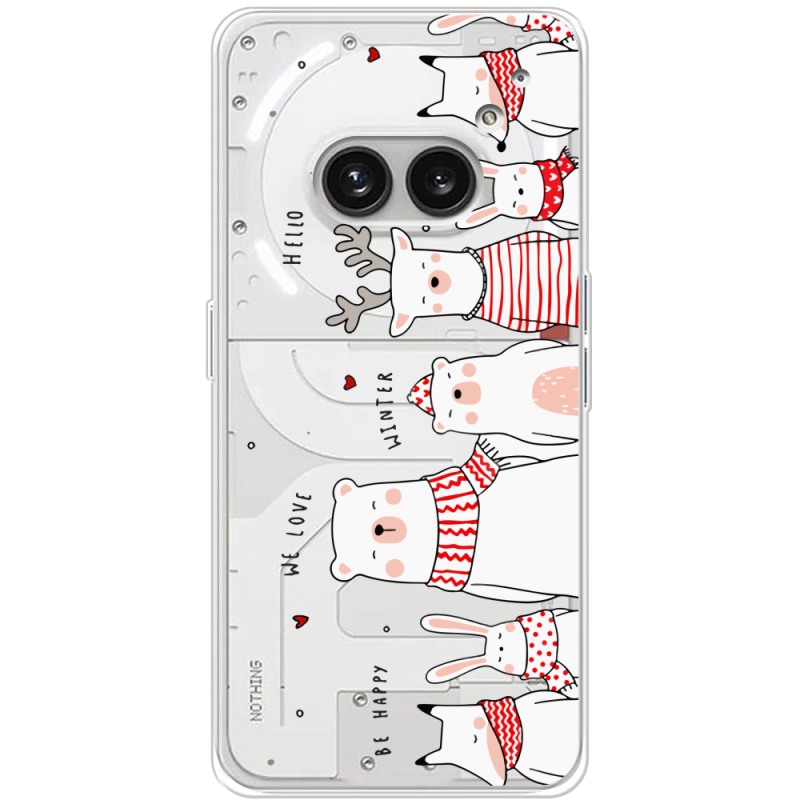 Прозрачный чехол BoxFace Nothing Phone (2a) Plus The Friendly Beasts