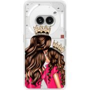 Прозрачный чехол BoxFace Nothing Phone (2a) Plus Queen and Princess