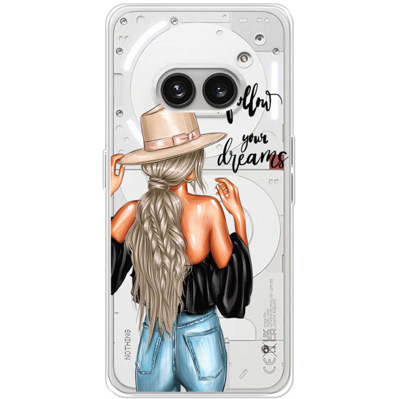Прозрачный чехол BoxFace Nothing Phone (2a) Plus Follow Your Dreams