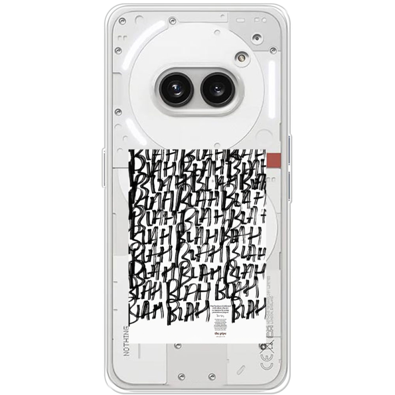 Прозрачный чехол BoxFace Nothing Phone (2a) Plus Blah Blah