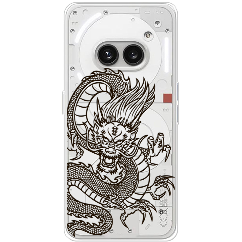 Прозрачный чехол BoxFace Nothing Phone (2a) Plus Chinese Dragon