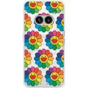 Прозрачный чехол BoxFace Nothing Phone (2a) Plus Hippie Flowers