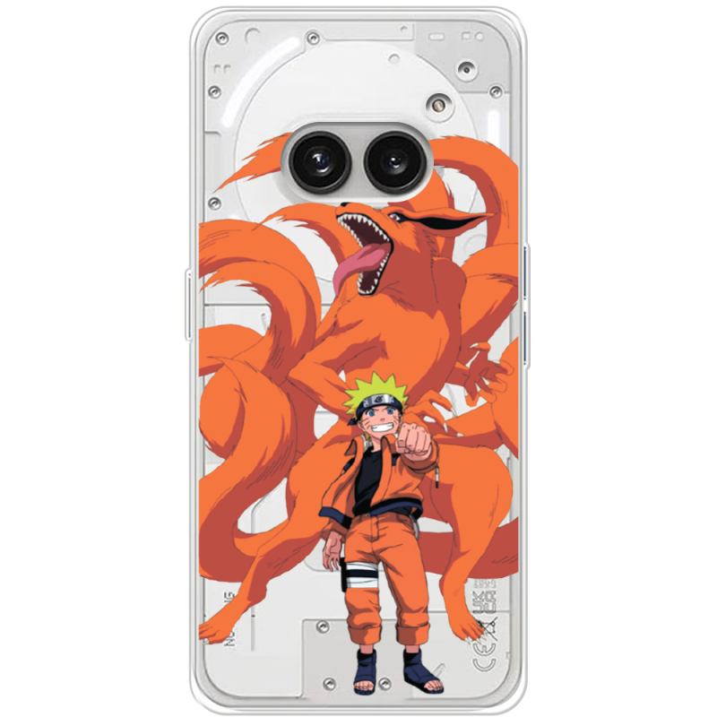 Прозрачный чехол BoxFace Nothing Phone (2a) Plus Naruto and Kurama