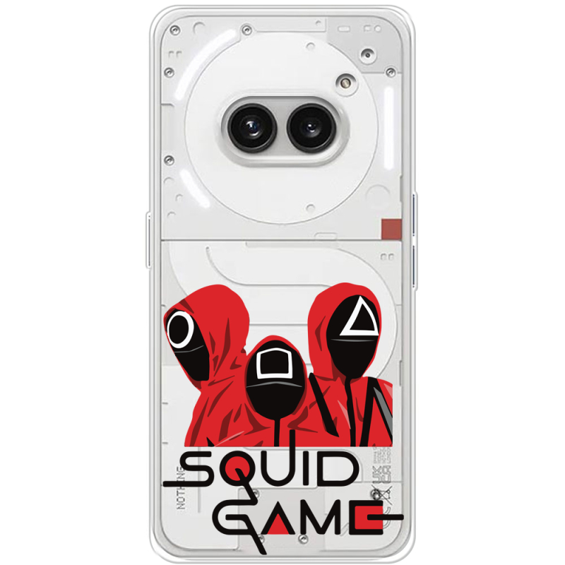 Прозрачный чехол BoxFace Nothing Phone (2a) Plus siquid game люди в красном