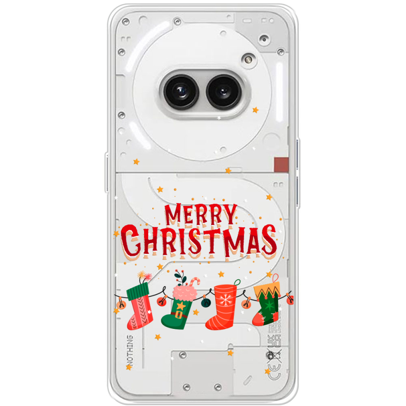 Прозрачный чехол BoxFace Nothing Phone (2a) Plus Merry Christmas