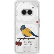 Прозрачный чехол BoxFace Nothing Phone (2a) Plus Синиця і калина