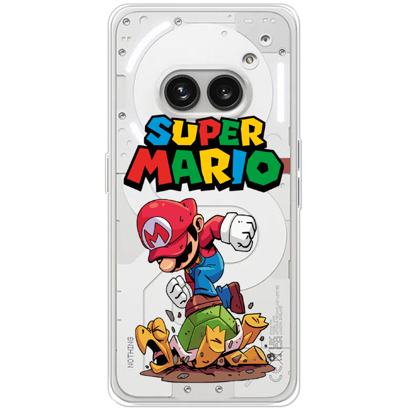 Прозрачный чехол BoxFace Nothing Phone (2a) Plus Super Mario