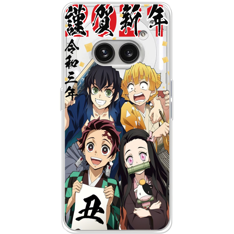 Прозрачный чехол BoxFace Nothing Phone (2a) Plus Незуко та друзі