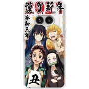 Прозрачный чехол BoxFace Nothing Phone (2a) Plus Незуко та друзі