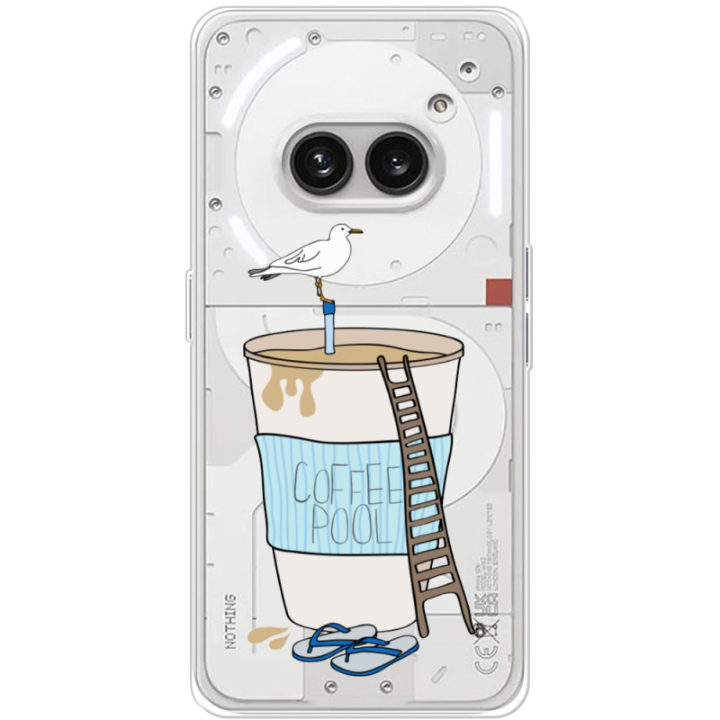 Прозрачный чехол BoxFace Nothing Phone (2a) Plus Segull in Cofee Pool