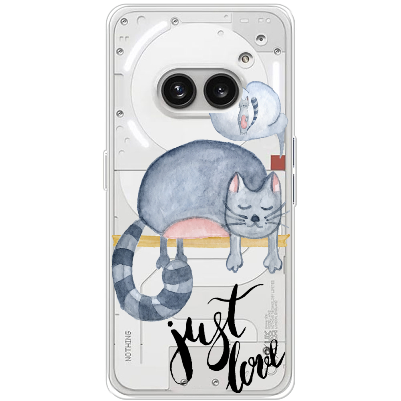 Прозрачный чехол BoxFace Nothing Phone (2a) Plus Just Love