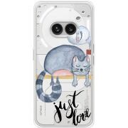 Прозрачный чехол BoxFace Nothing Phone (2a) Plus Just Love