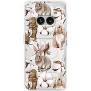 Прозрачный чехол BoxFace Nothing Phone (2a) Plus Cotton and Rabbits
