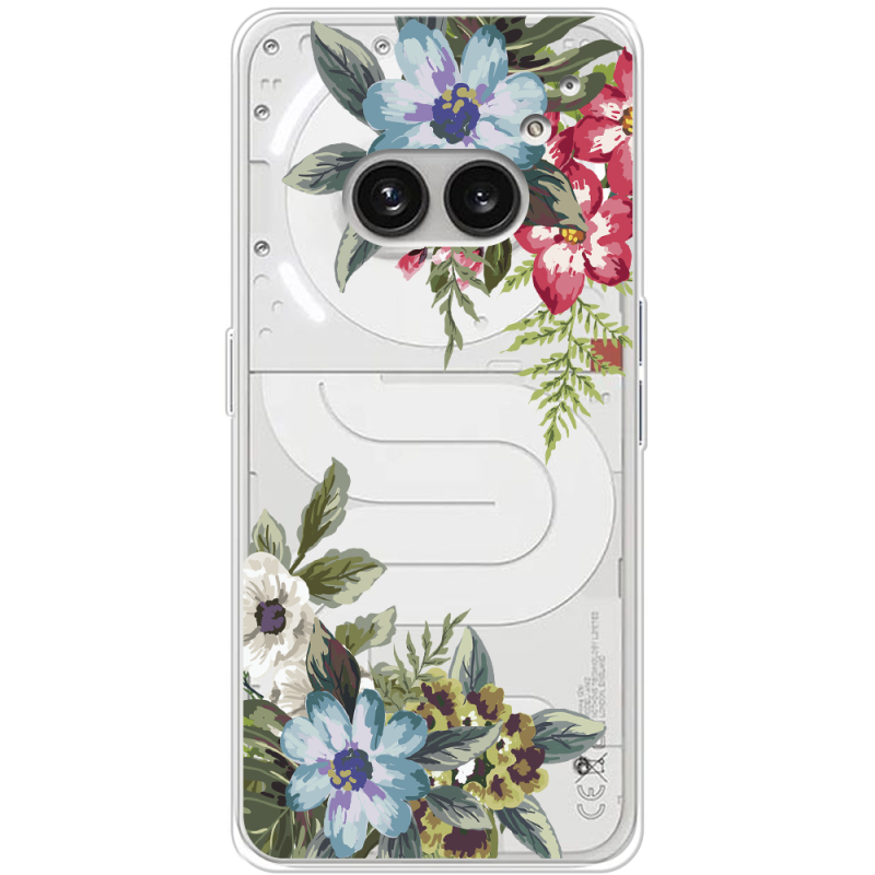 Прозрачный чехол BoxFace Nothing Phone (2a) Plus Floral