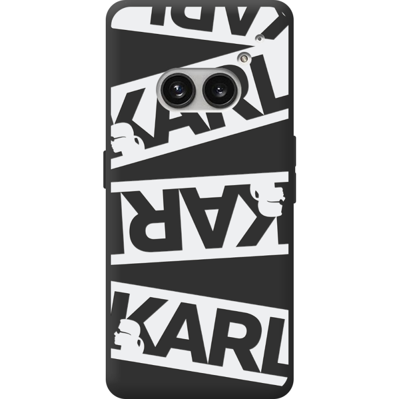 Черный чехол BoxFace Nothing Phone (2a) Plus White Karl