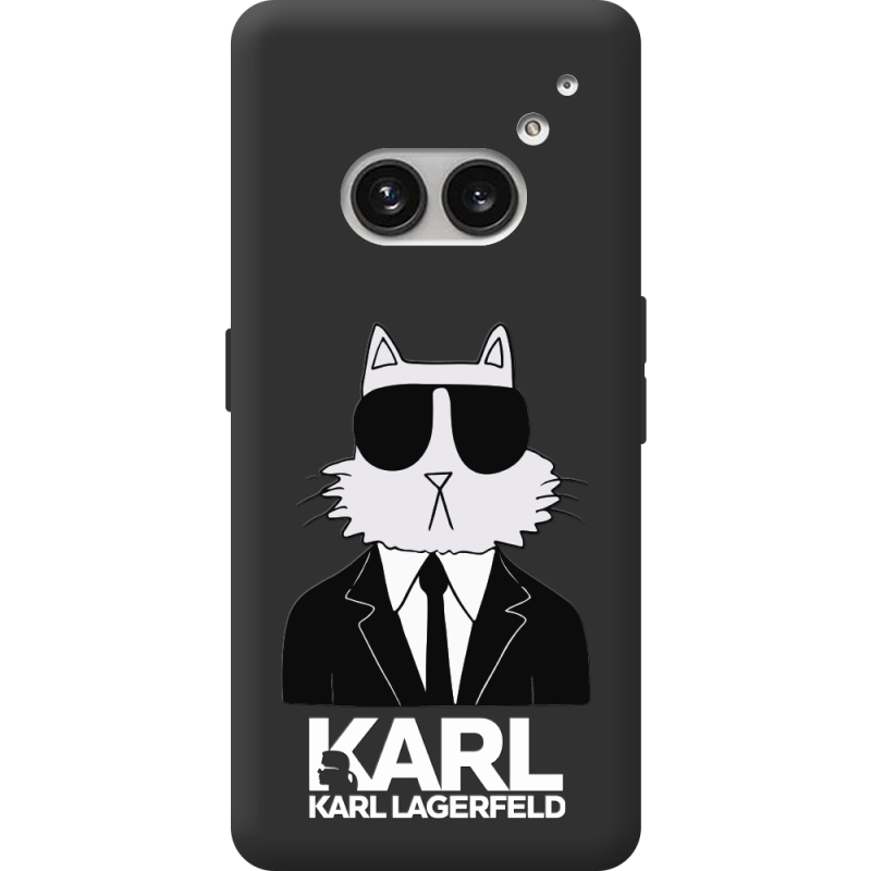 Черный чехол BoxFace Nothing Phone (2a) Plus Cat in Black