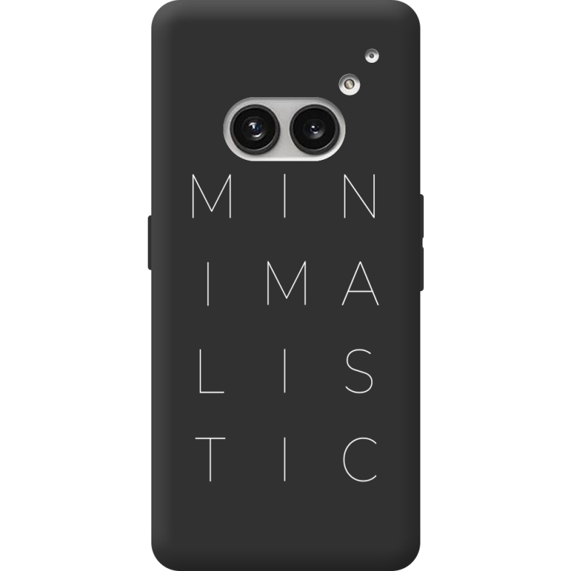 Черный чехол BoxFace Nothing Phone (2a) Plus Minimalistic