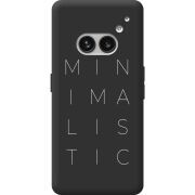 Черный чехол BoxFace Nothing Phone (2a) Plus Minimalistic