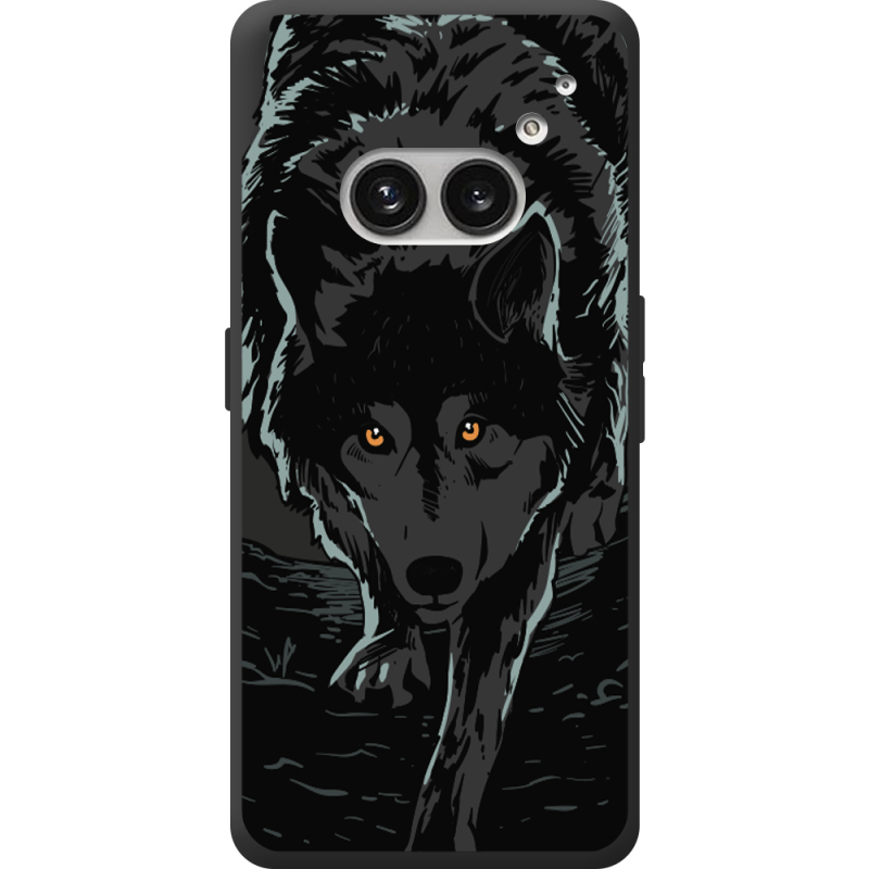 Черный чехол BoxFace Nothing Phone (2a) Plus Wolf