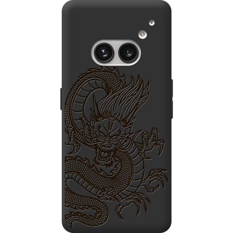Черный чехол BoxFace Nothing Phone (2a) Plus Chinese Dragon