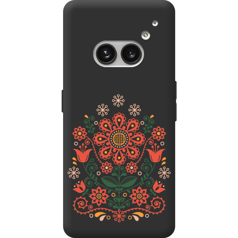 Черный чехол BoxFace Nothing Phone (2a) Plus Ukrainian Ornament