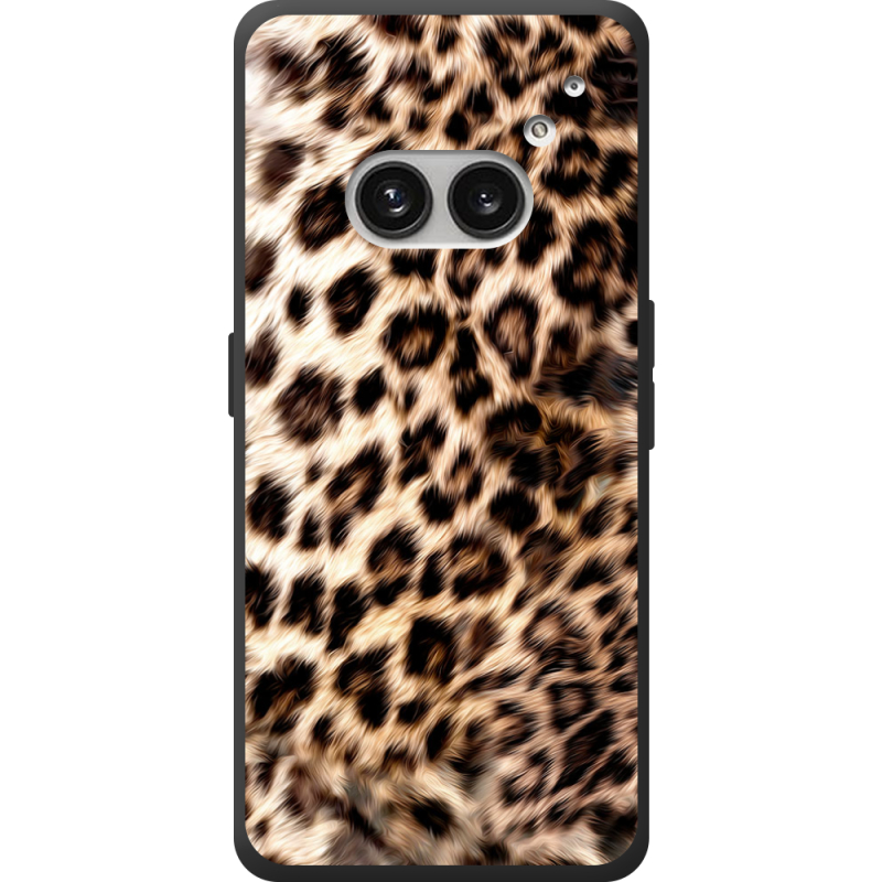 Черный чехол BoxFace Nothing Phone (2a) Plus Леопардовий