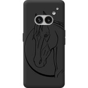 Черный чехол BoxFace Nothing Phone (2a) Plus Horse