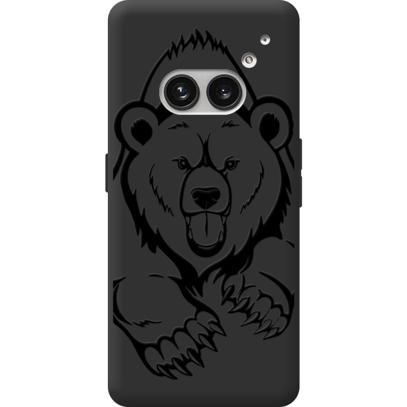 Черный чехол BoxFace Nothing Phone (2a) Plus Grizzly Bear
