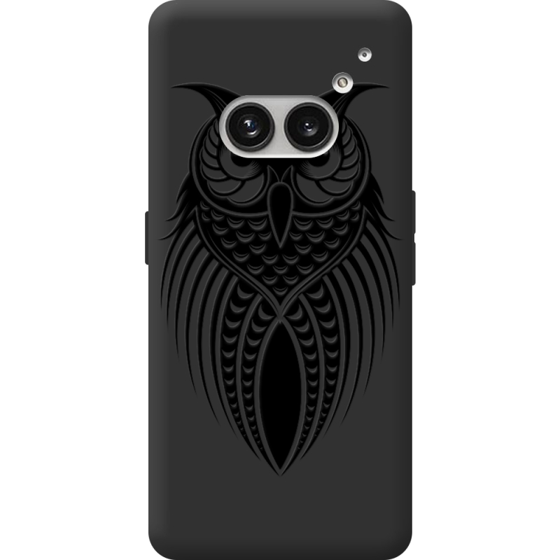 Черный чехол BoxFace Nothing Phone (2a) Plus Owl