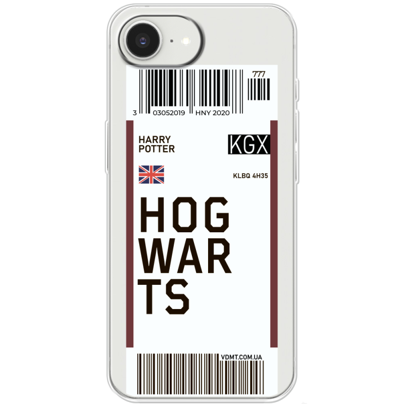 Прозорий чохол BoxFace Apple iPhone 17e Ticket Hogwarts