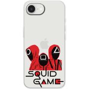 Прозорий чохол BoxFace Apple iPhone 17e siquid game люди в красном