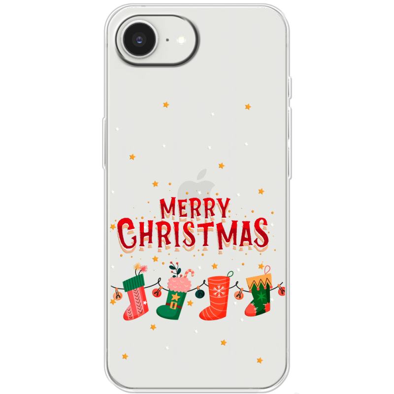 Прозорий чохол BoxFace Apple iPhone 17e Merry Christmas