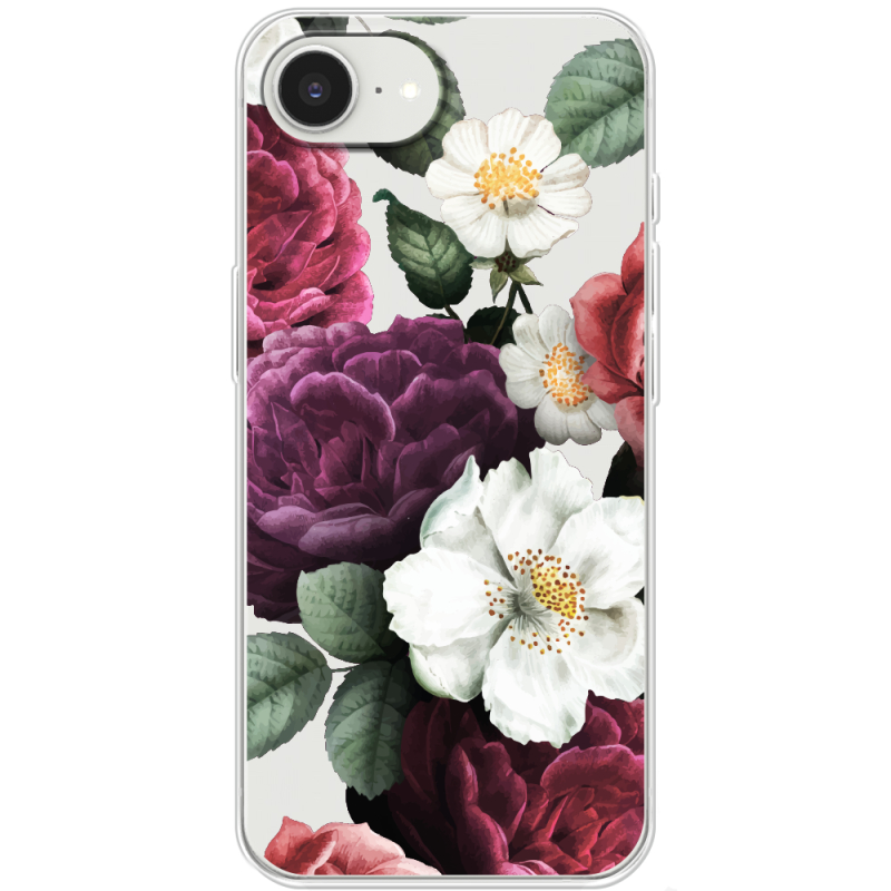 Прозорий чохол BoxFace Apple iPhone 17e Floral Dark Dreams