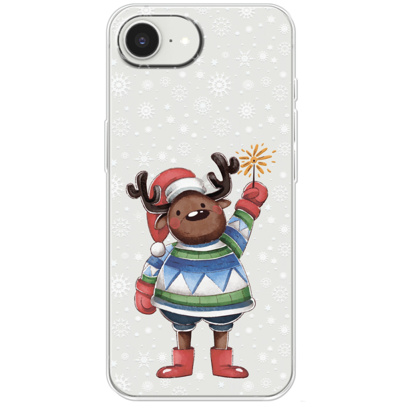 Прозорий чохол BoxFace Apple iPhone 17e Christmas Deer with Snow