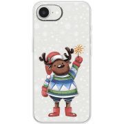 Прозорий чохол BoxFace Apple iPhone 17e Christmas Deer with Snow