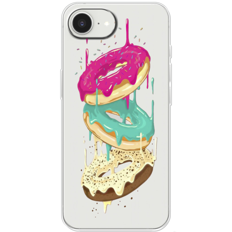 Прозорий чохол BoxFace Apple iPhone 17e Donuts