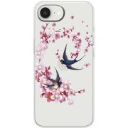 Чохол зі стразами Apple iPhone 17e Swallows and Bloom