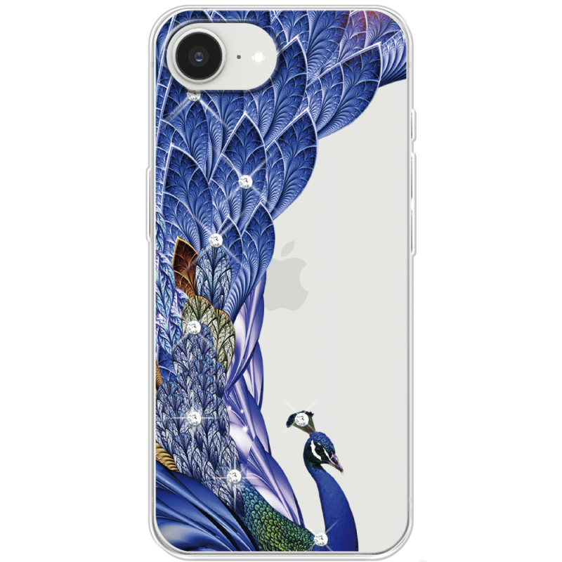 Чохол зі стразами Apple iPhone 17e Peafowl