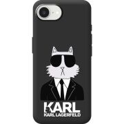 Чорний чохол BoxFace Apple iPhone 17e Cat in Black