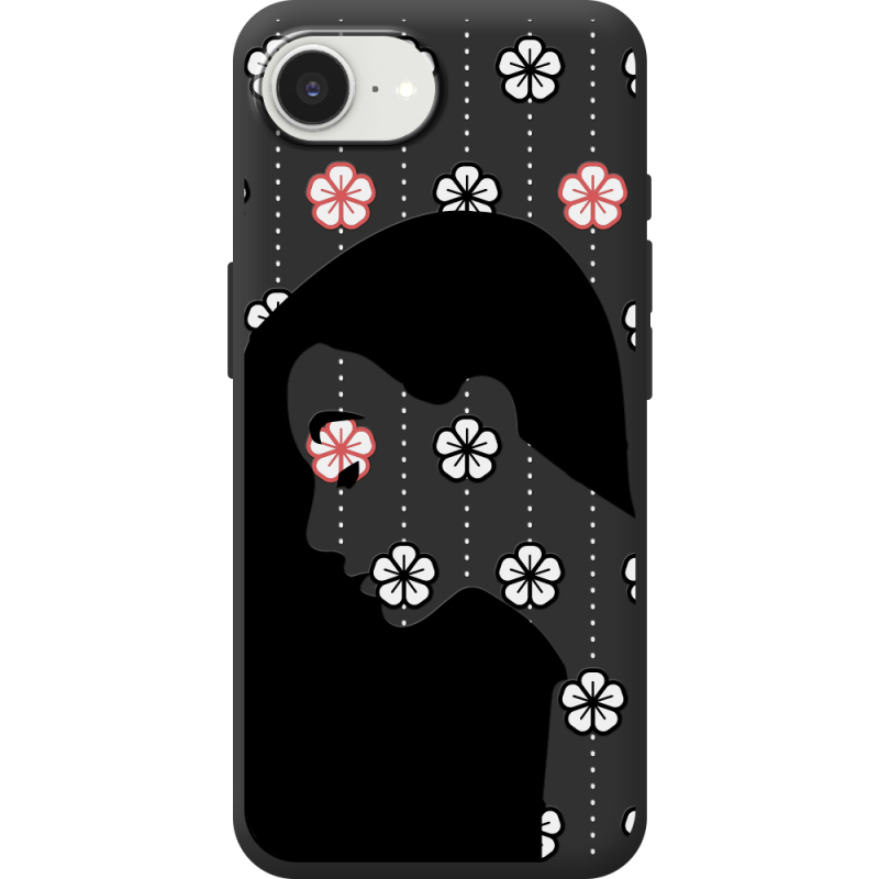 Чорний чохол BoxFace Apple iPhone 17e Flower Hair