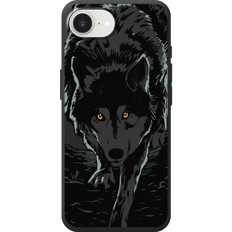 Чорний чохол BoxFace Apple iPhone 17e Wolf