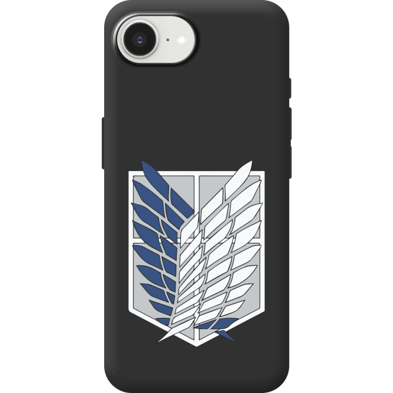 Чорний чохол BoxFace Apple iPhone 17e Атака Титанов Крылья Свободы