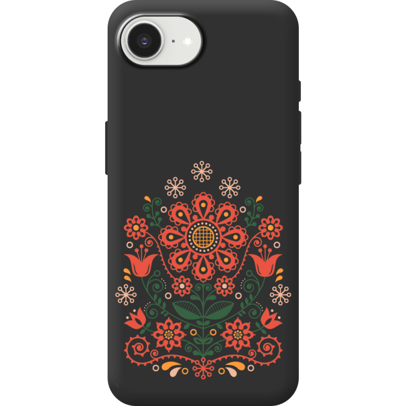 Чорний чохол BoxFace Apple iPhone 17e Ukrainian Ornament