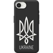Чорний чохол BoxFace Apple iPhone 17e Тризуб монограмма ukraine