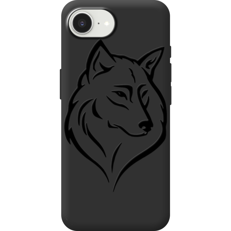 Чорний чохол BoxFace Apple iPhone 17e Wolf