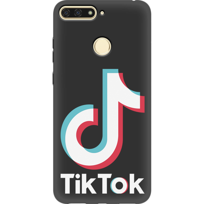 Черный чехол Uprint Honor 7C Tik Tok