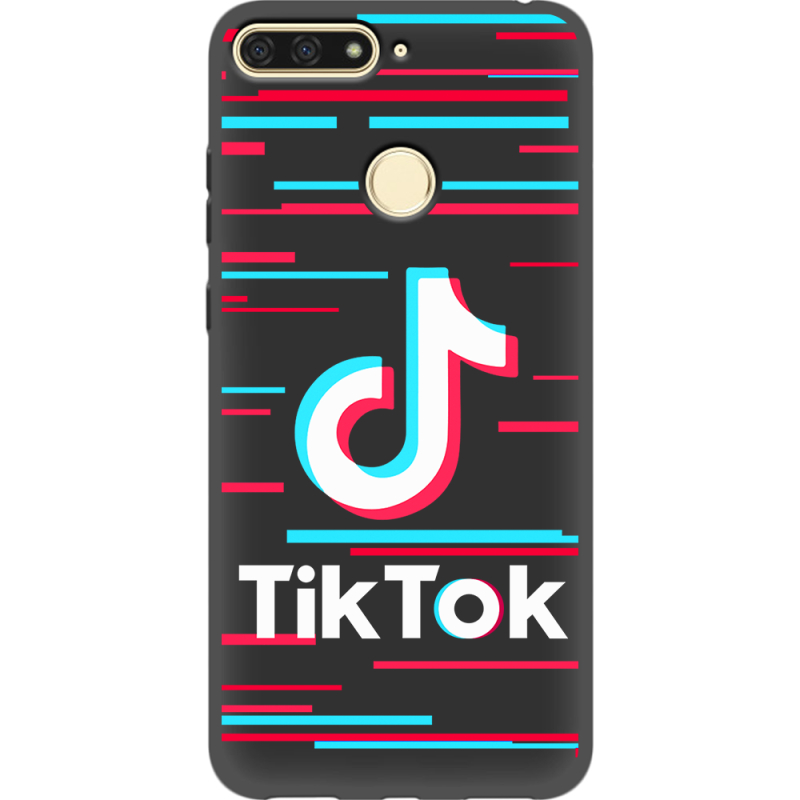 Черный чехол Uprint Honor 7C Tik Tok