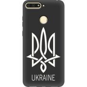 Черный чехол Uprint Honor 7C Тризуб монограмма ukraine
