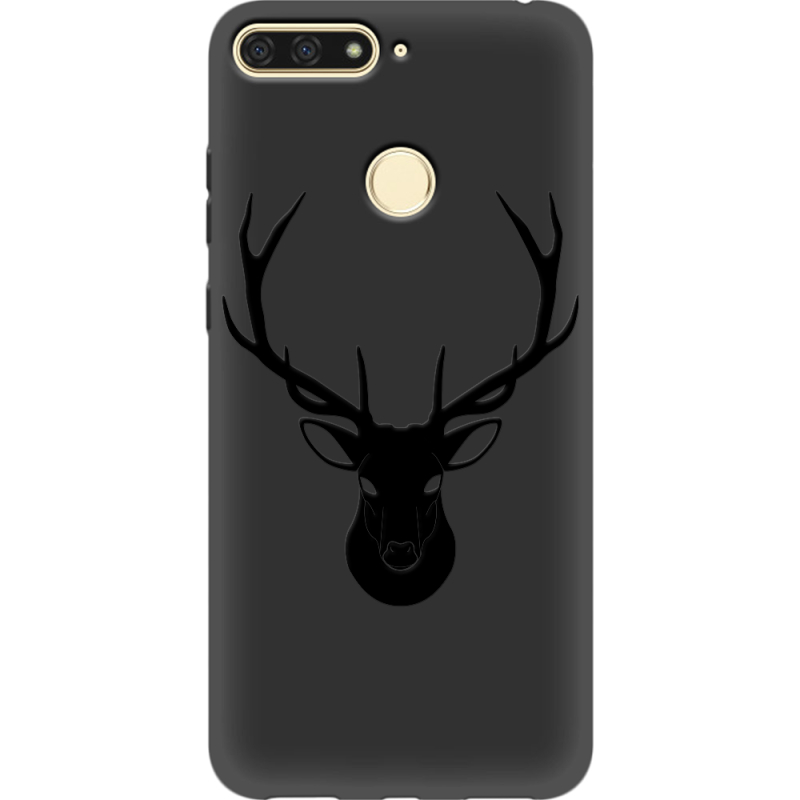 Черный чехол Uprint Honor 7C Deer