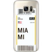 Прозрачный чехол Uprint Samsung G930 Galaxy S7 Ticket Miami